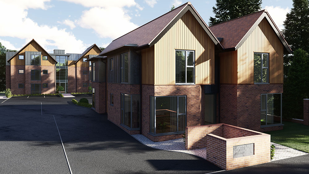 Duchess Court CGI From the Front - Vickery & Co. - Prunus Developments